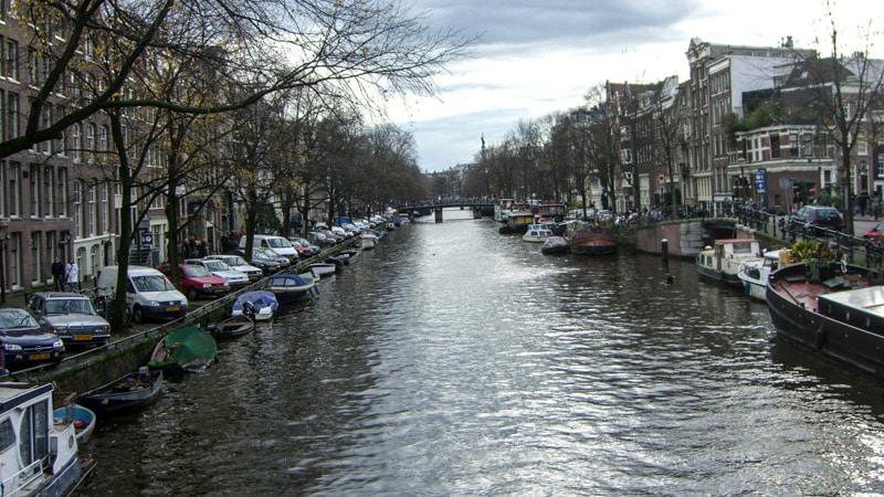 Seriously, there are canals everywhere in Amsterdam