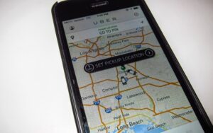 Uber iPhone app