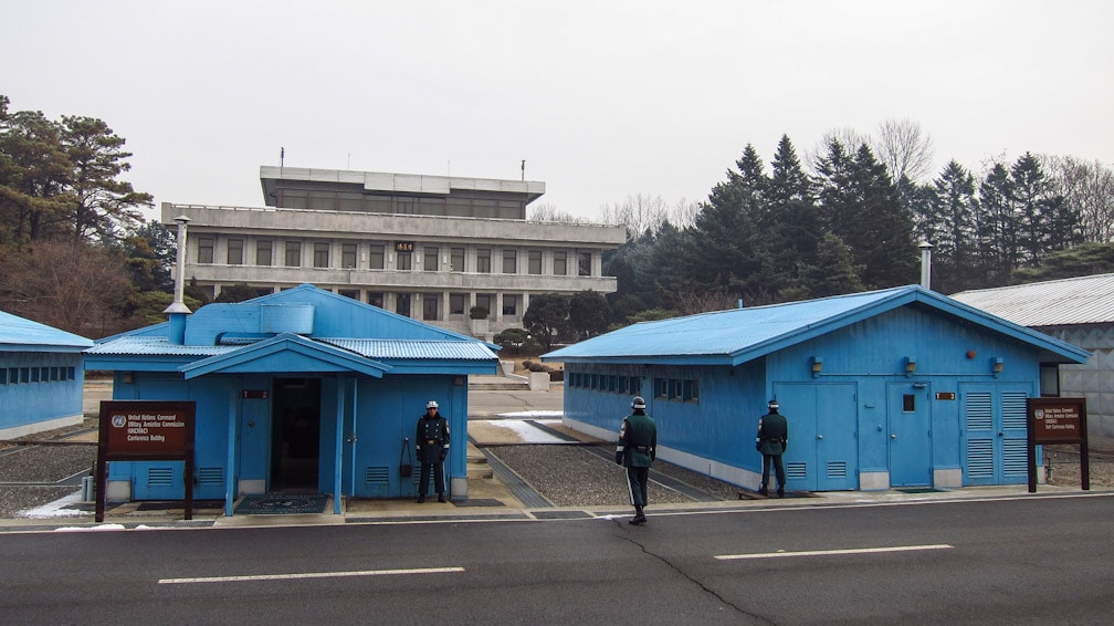 The DMZ, where North Korea and South Korea stand face to face