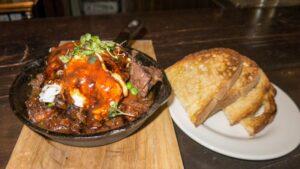 Irish Stew Skillet with lamb and grass fed beef at Tuc Craft Kitchen, Vancouver