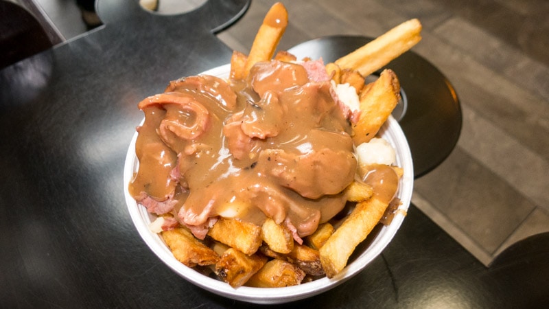 Medium poutine topped with MTL smoked meat
