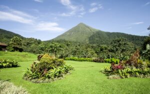 Arenal volcano on a sunny day, La Fortuna, Costa Rica