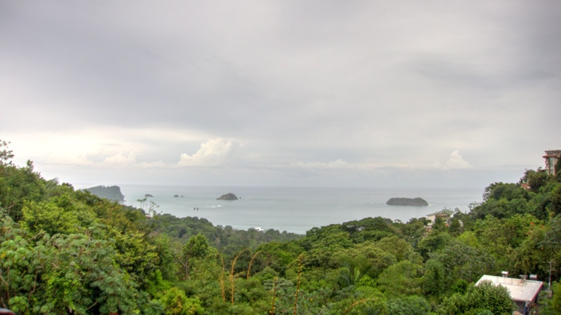 The fantastic view of the ocean from the dining room, Cafe Agua Azul, Costa Rica