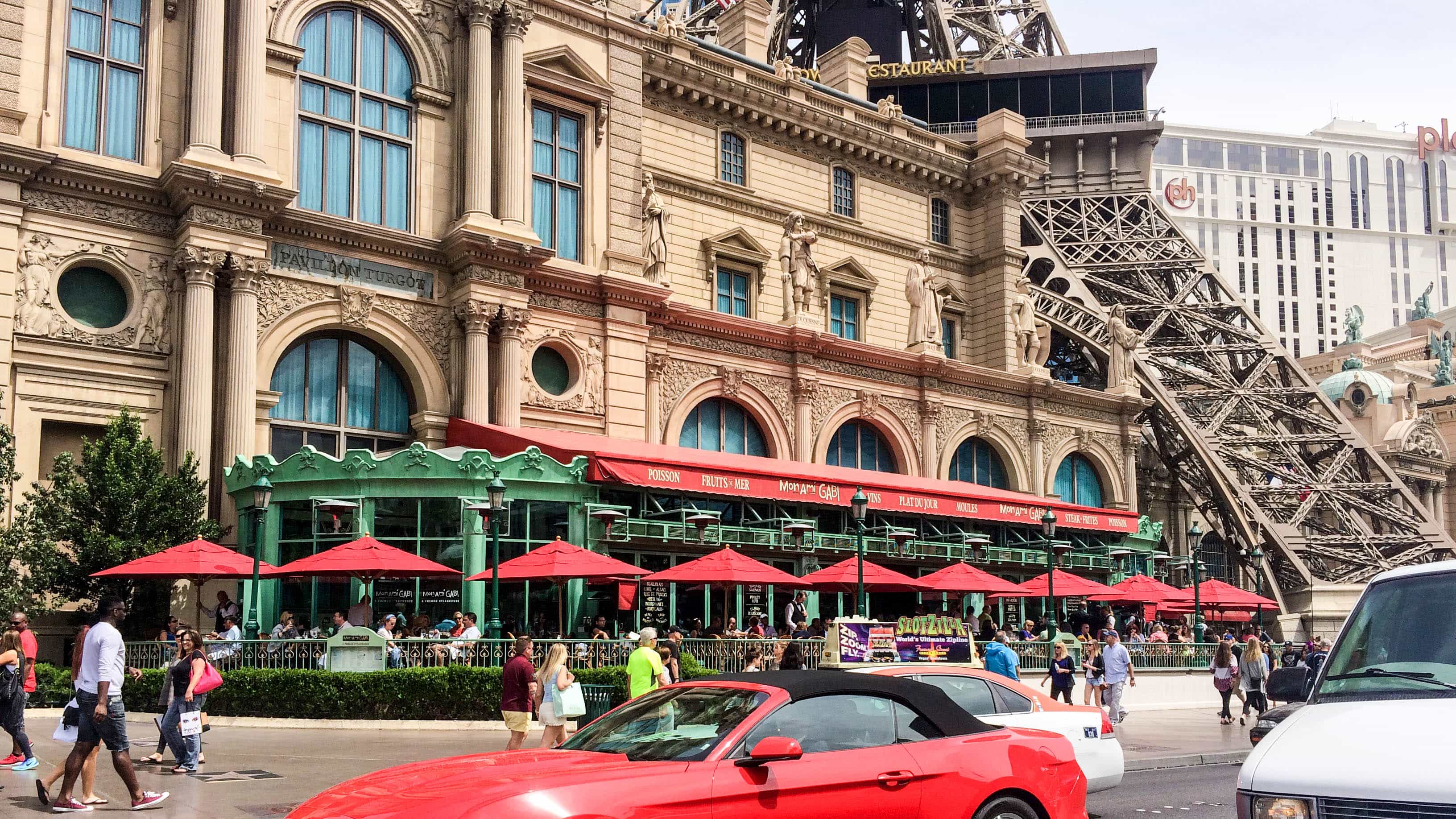 Mon Ami Gabi viewed from the Las Vegas Strip