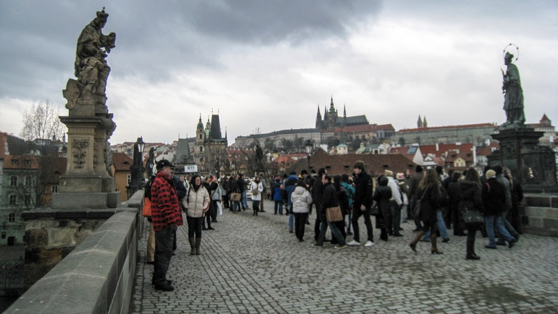 Charles Bridge (Karluv Most) in Prague, Czech Republic