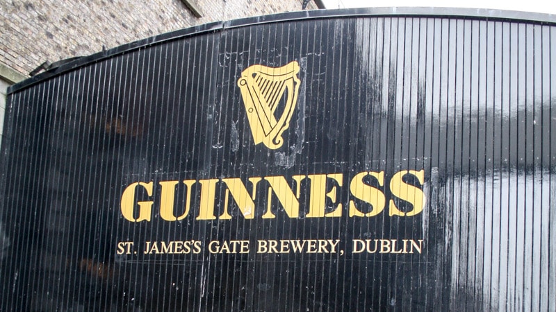 The gate of the Guinness Storehouse