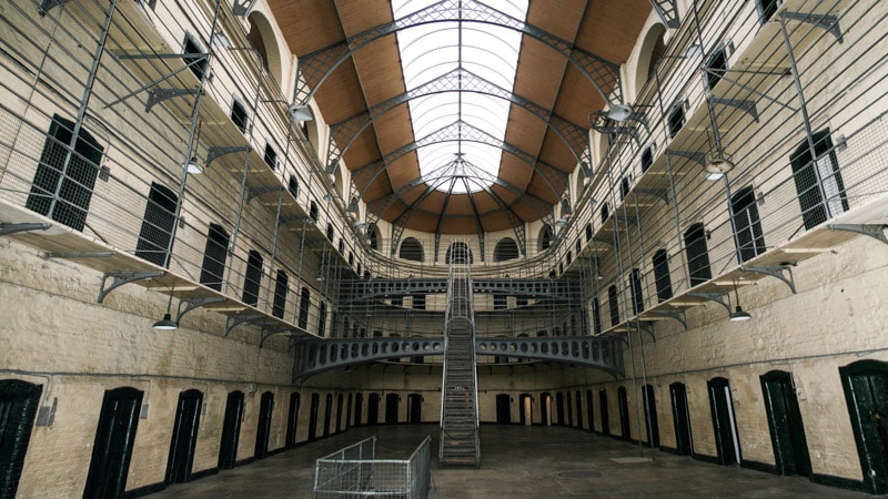 The eerie Victorian Wing of Kilmainham Gaol Prison