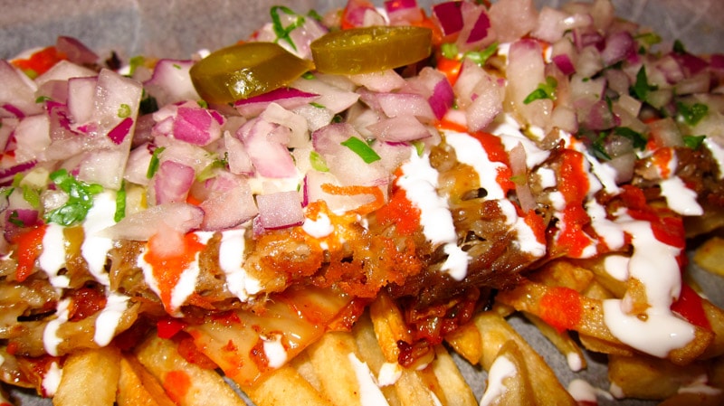 Kimchi Fries at Vatos Urban Tacos