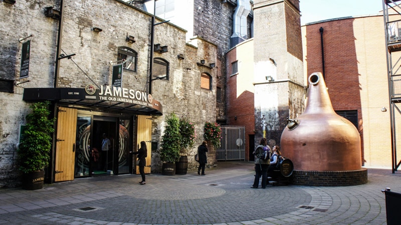 The entrance to the Old Jameson Distillery