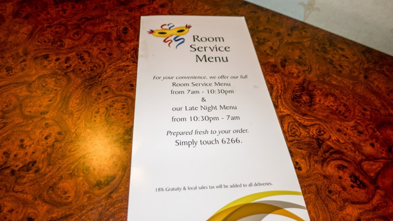Room service is available 24 hours a day by calling 6266