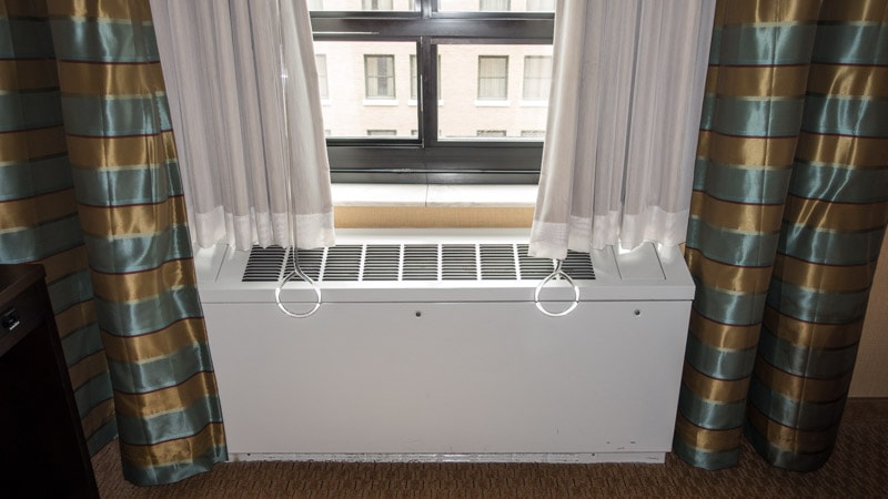 Large, but quiet and efficient air conditioner unit under the window