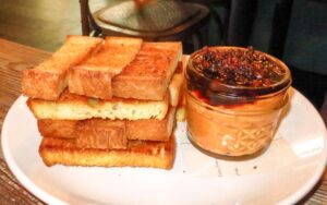 Pimento Cheese with a side of pullman toast, Empire State South, Atlanta, Georgia