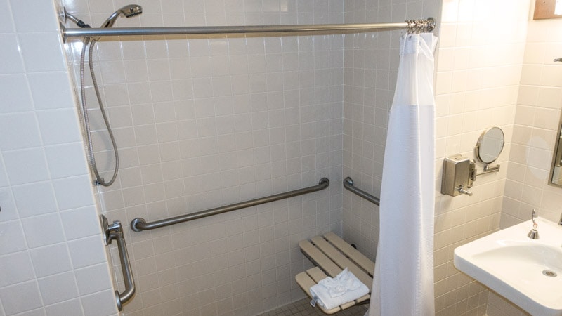 Handicap accessible shower