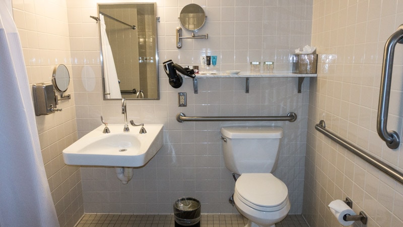 Toilet and sink area
