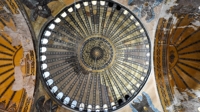The dome of Hagia Sophia