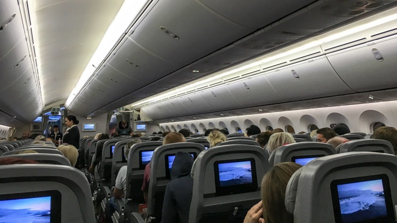 On board Norwegian Air's Boeing 787-8 (788) Dreamliner