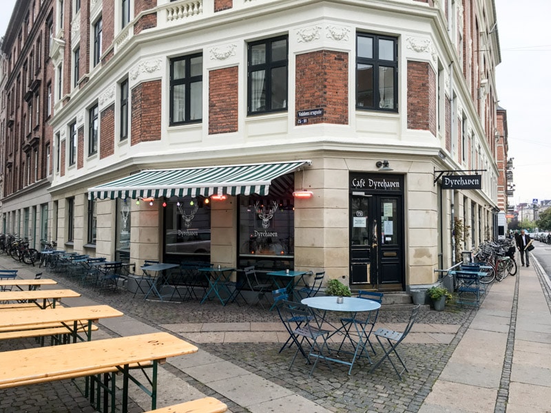 Cafe Dyrehaven in Copenhagen, Denmark