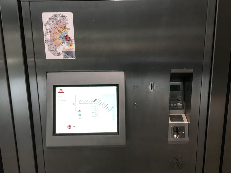 Copenhagen Metro ticket machine