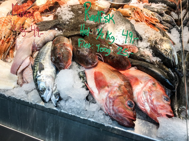 Fresh seafood