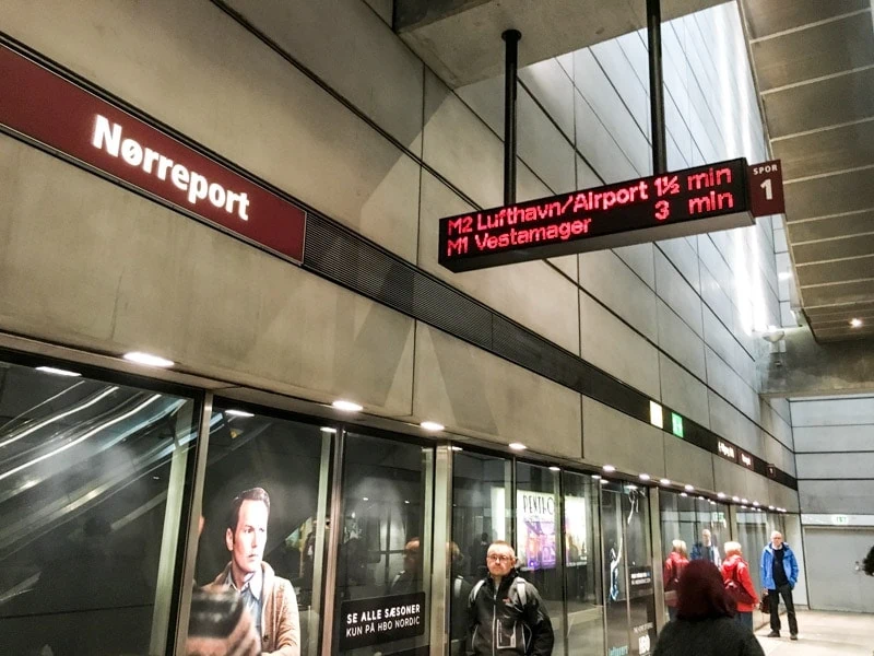 Nørreport Metro Station platform