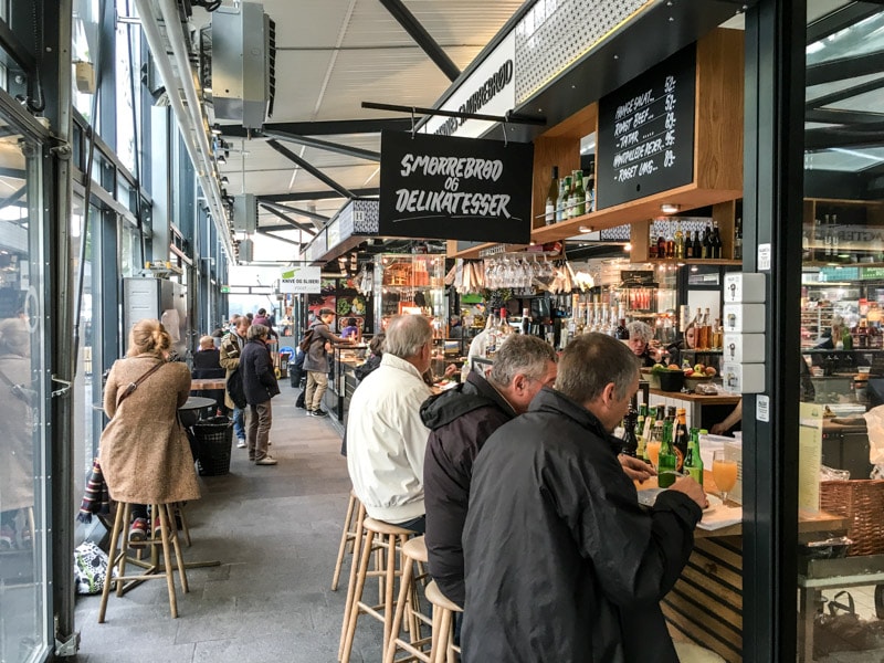 Smørrebrød food counter