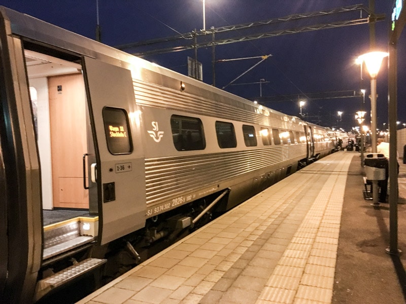 Train from Malmö to Stockholm