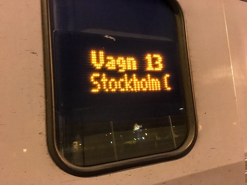 Wagon 13 to Stockholm C