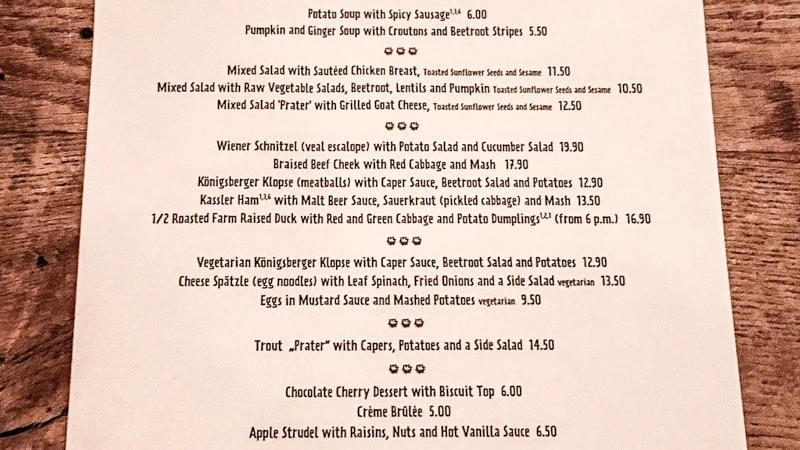 On A Quest For Wiener Schnitzel At Prater Garten In Berlin