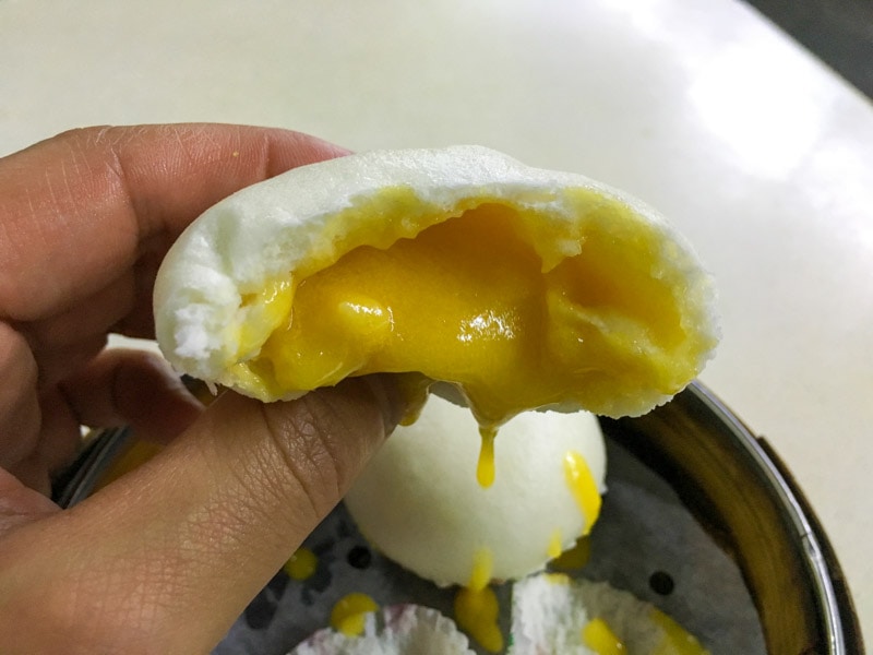 Oozing steamed salted egg yolk custard