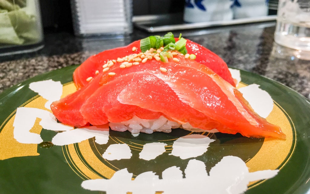 The beautiful Soy Marinated Tuna, Numazuko Shinjuku Honten, Tokyo, Japan