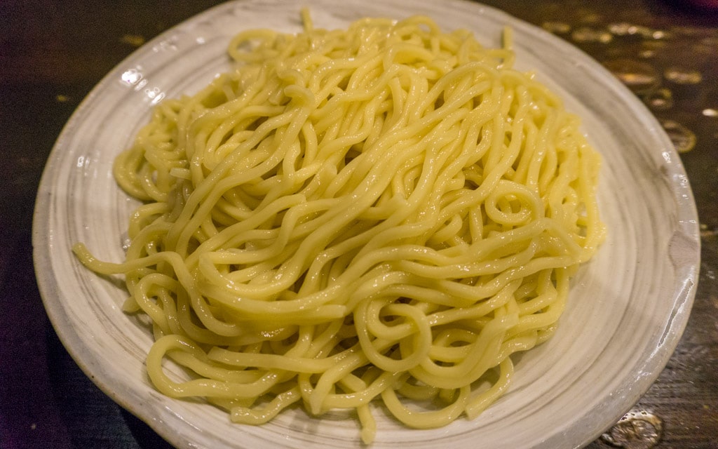 Large portion of perfectly created noodles