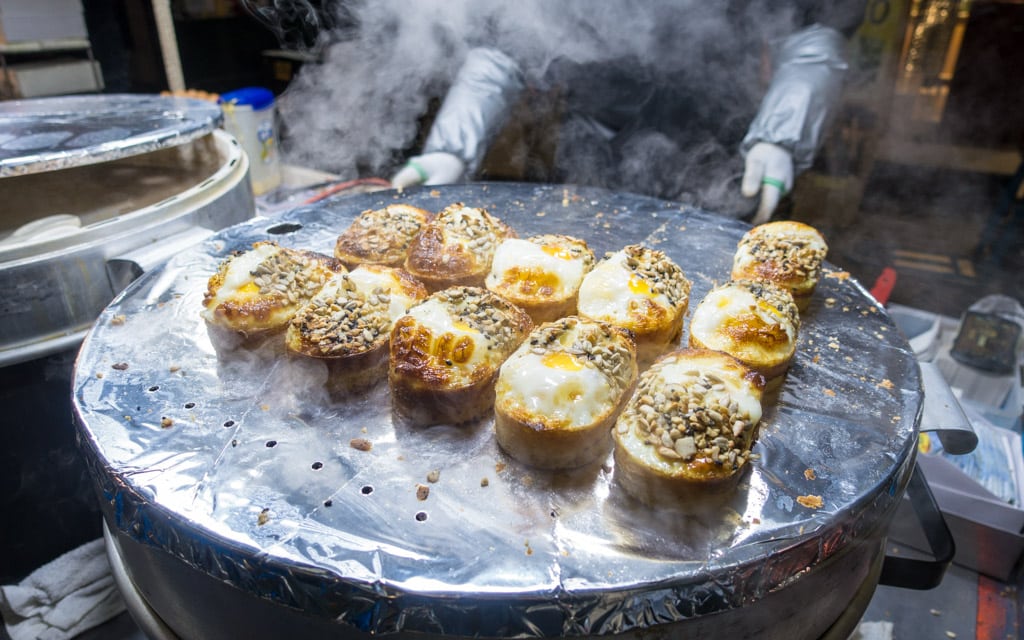 Some of the delicious street food found in Myeongdong 