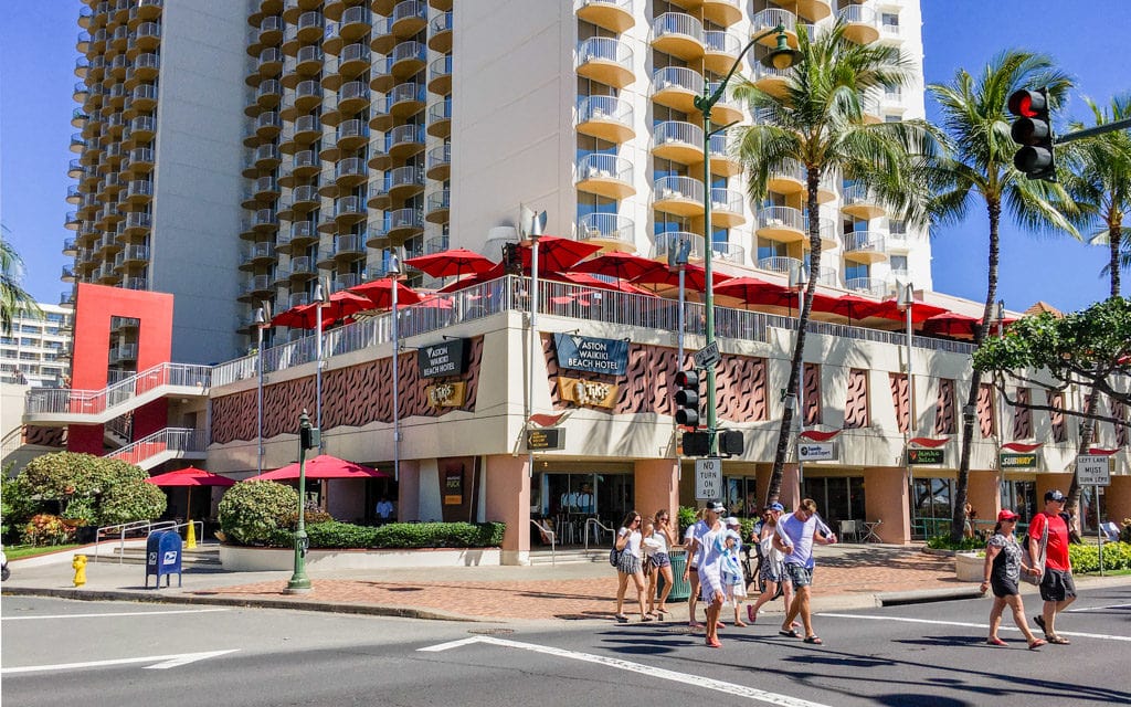 Tiki's Grill & Bar located at Aston Waikiki Beach Hotel