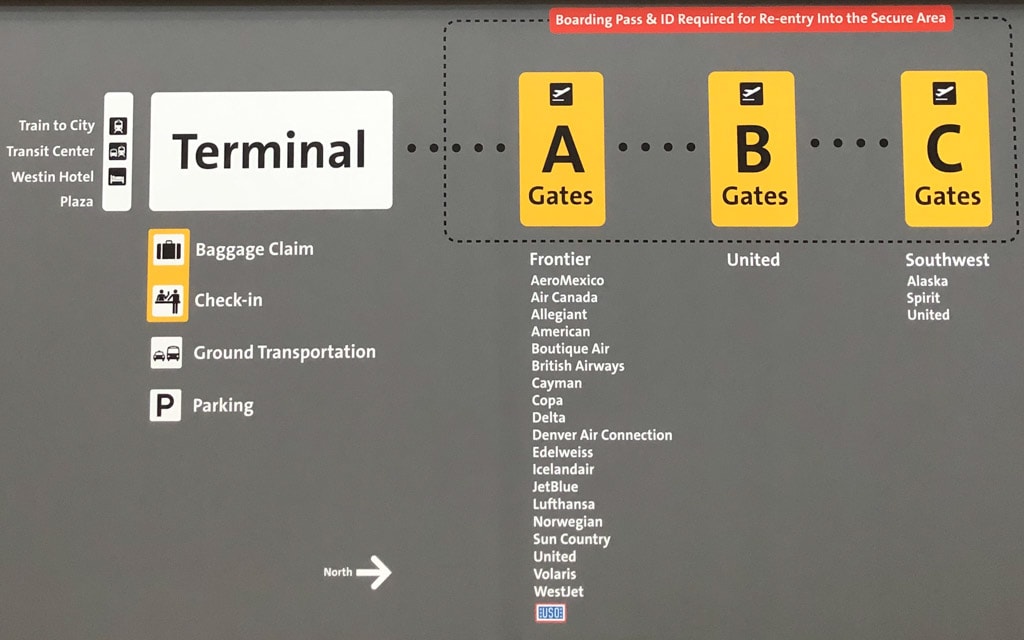 Denver International Airport map