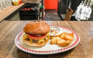 The President Trump Set featuring a Colby Jack Cheeseburger, Munch's Burgers Shack, Tokyo, Japan