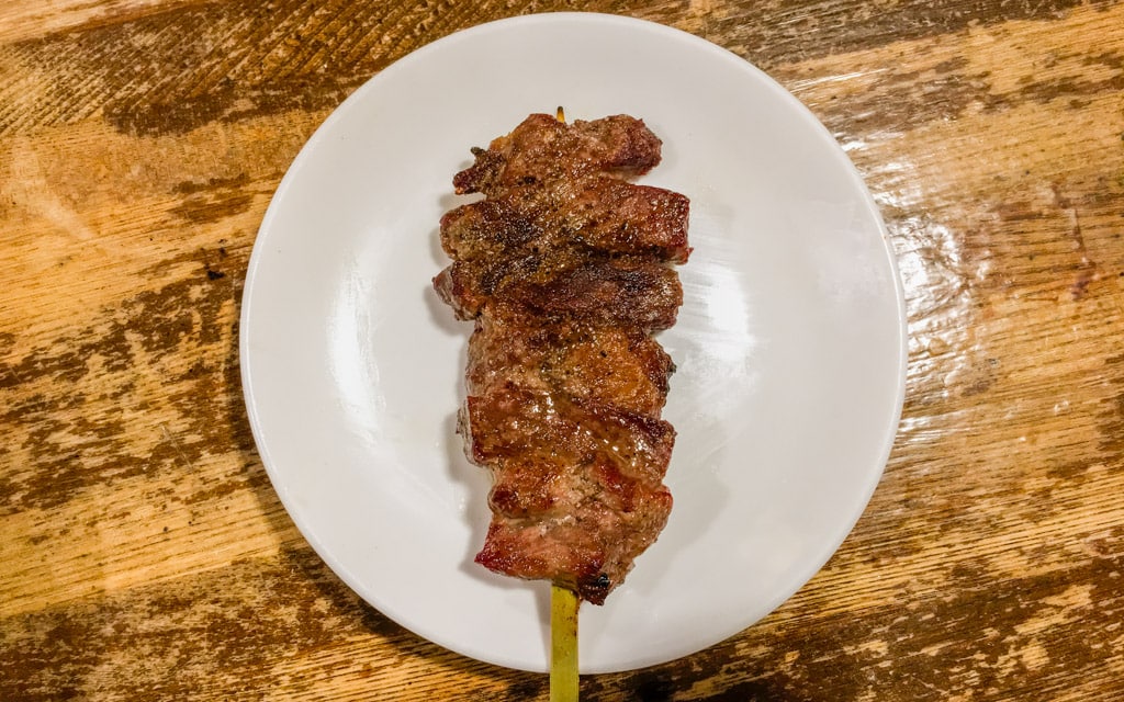 Beef (Gyu-Kushiyaki), Kushiwakamaru Honten, Tokyo, Japan