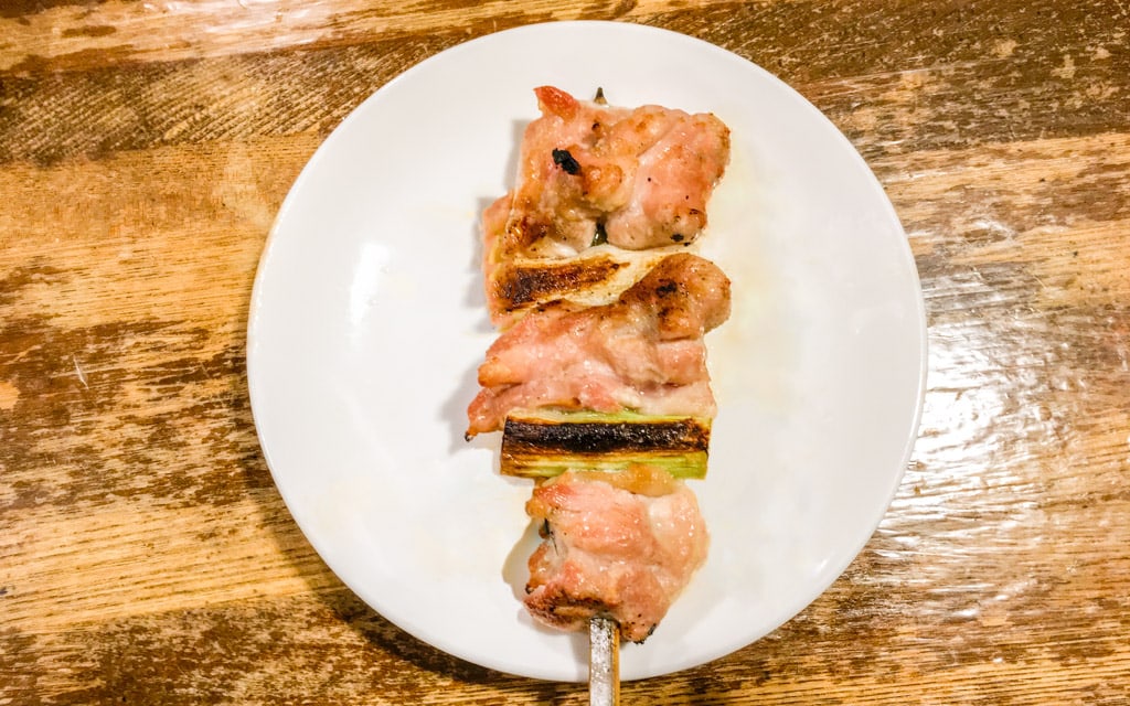 Leek & Chicken Leg Meat (Neginiku), Kushiwakamaru Honten, Tokyo, Japan