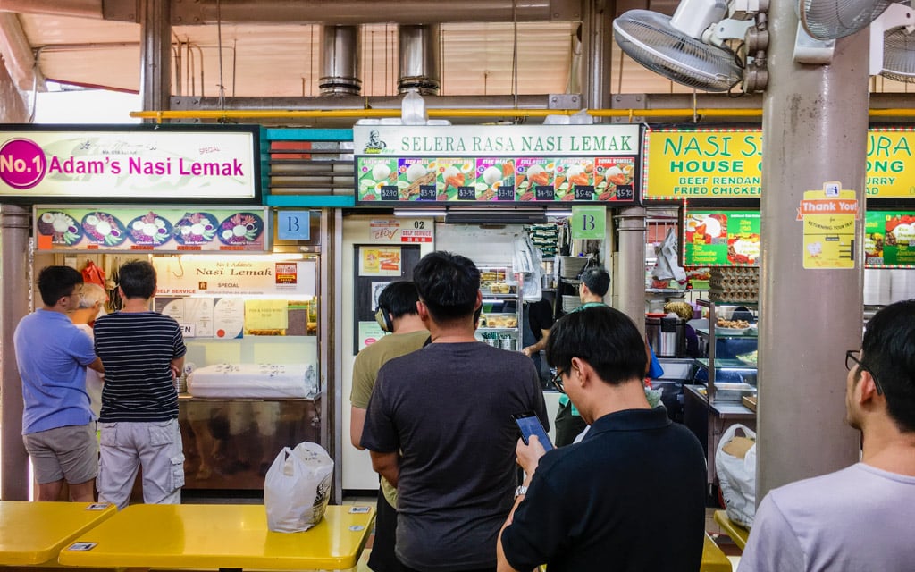 Selera Rasa Nasi Lemak at Adam Road Food Centre in Singapore