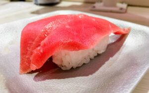 Red Center of Bluefin Tuna, Uobei Shibuya Dogenzaka, Tokyo, Japan