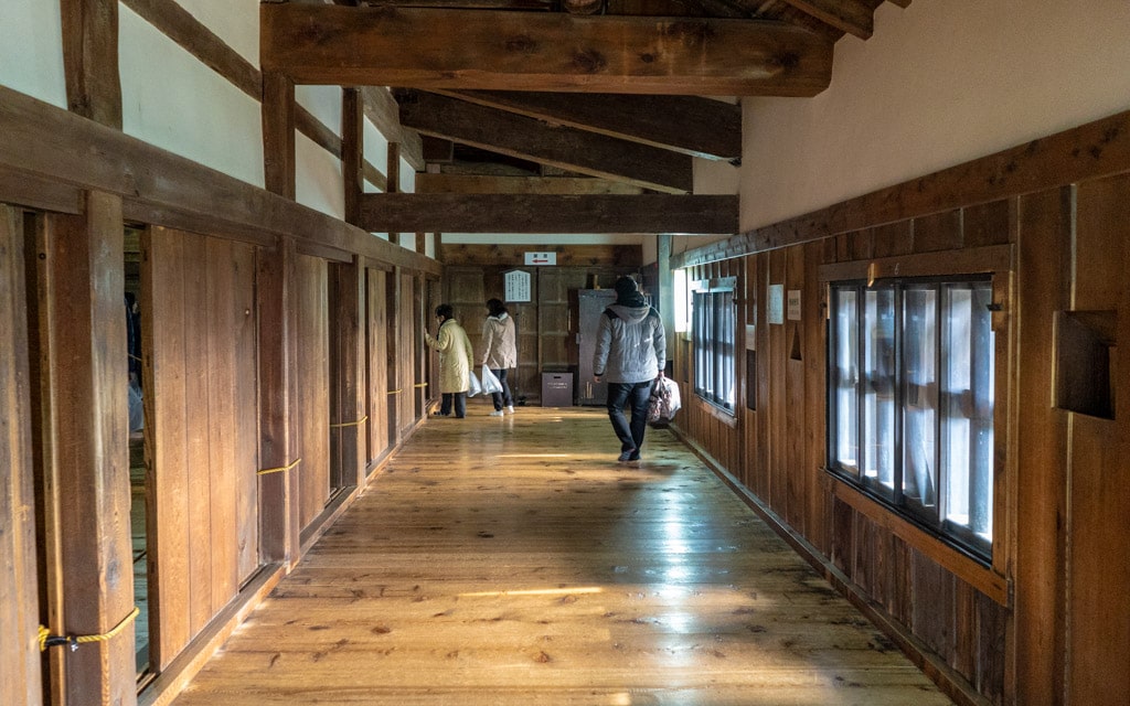 Inside the castle keep