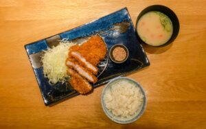 Joshu Pork Loin Cutlet Zen Set, Katsukura, Kyoto, Japan