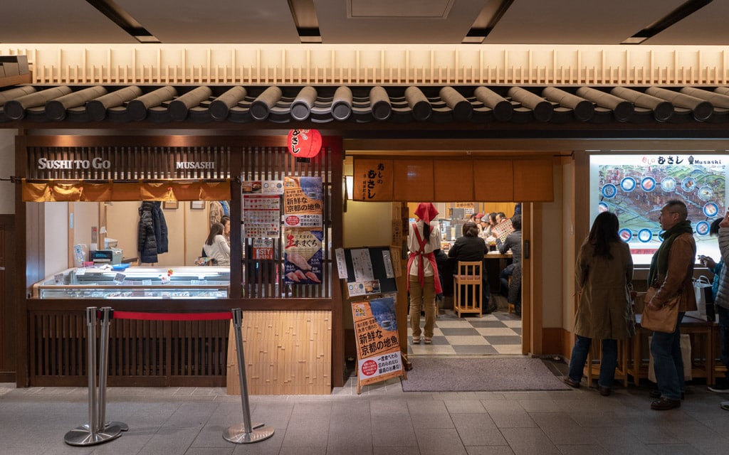 Sushi no Musashi at JR Kyoto Station