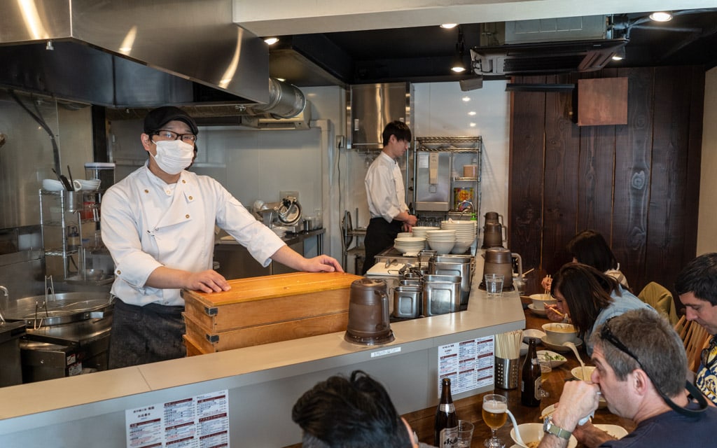 The head chef in the kitchen