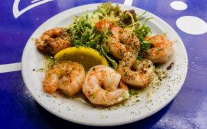 Grilled Shrimp (Scampi a la Plancha), Noordzee - Mer du Nord, Brussels, Belgium