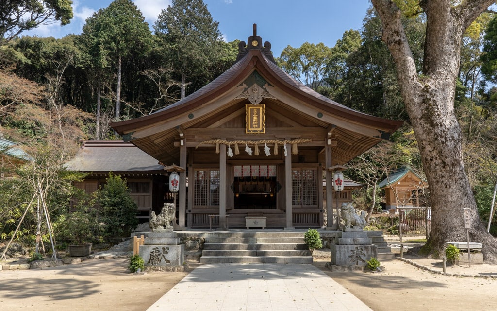 The main hall, Kamado Shrine, Dazaifu, Fukuoka, Japan