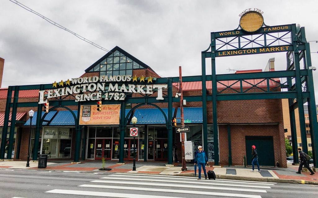 The entrance to Lexington Market