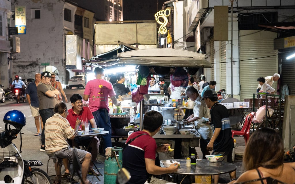 Busy evening at Chulia Street Night Market