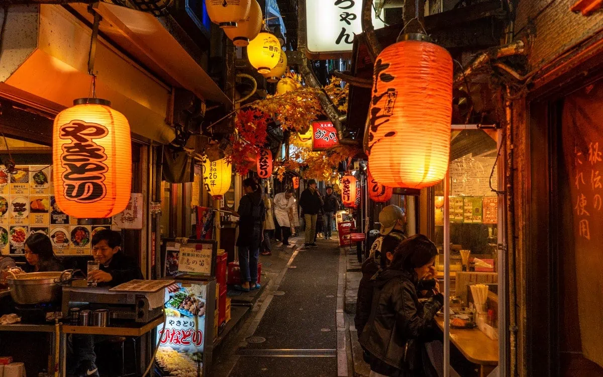 Omoide Yokocho, also known as Memory Lane or Piss Alley, Shinkuku, Tokyo, Japan