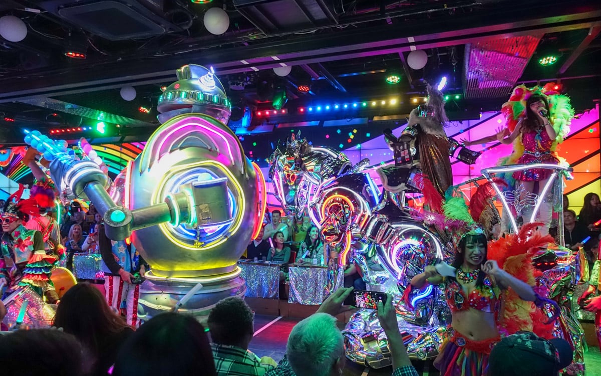 Some of the crazy scenes of the Robot Restaurant