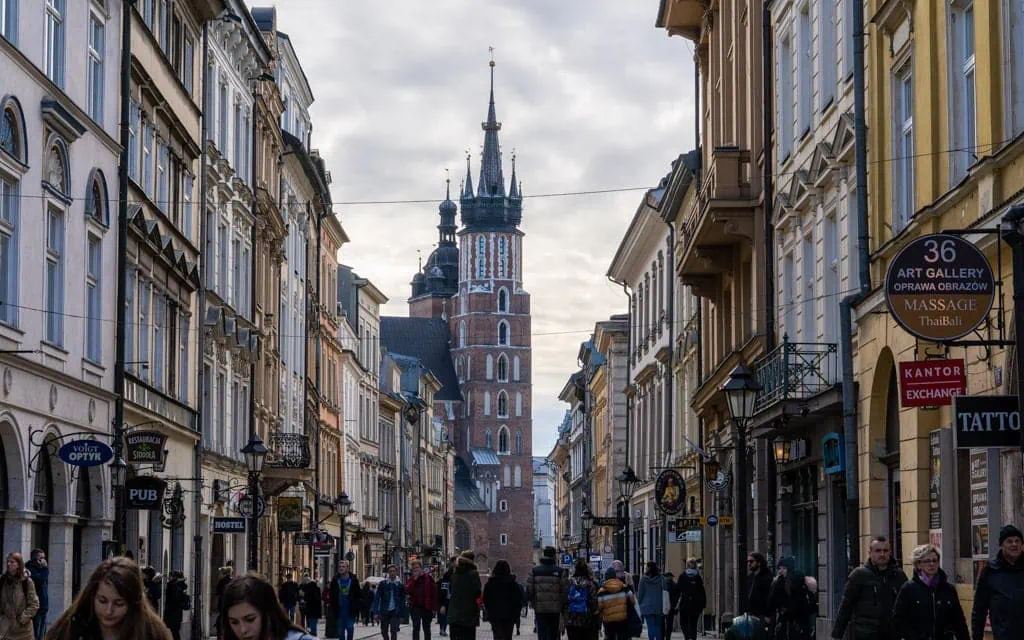 Floriańska Street (Ulica Floriańska), Kraków, Poland